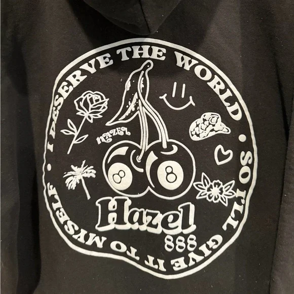 Hazel Men's Black Hoodie Sweater - Picture 5 of 7